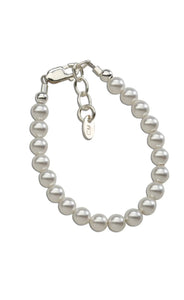 Sterling Silver Pearl Baby and Children's Bracelet